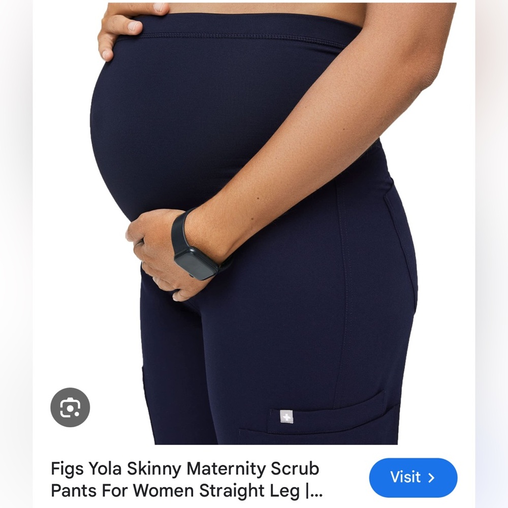 Figs sold out Women's navy blue 
Yola M Maternity - Skinny Scrub Pants